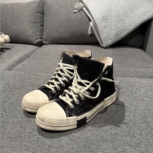 Rick Owens Black High-Top Converse